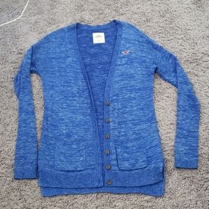 Hollister cardigan blue